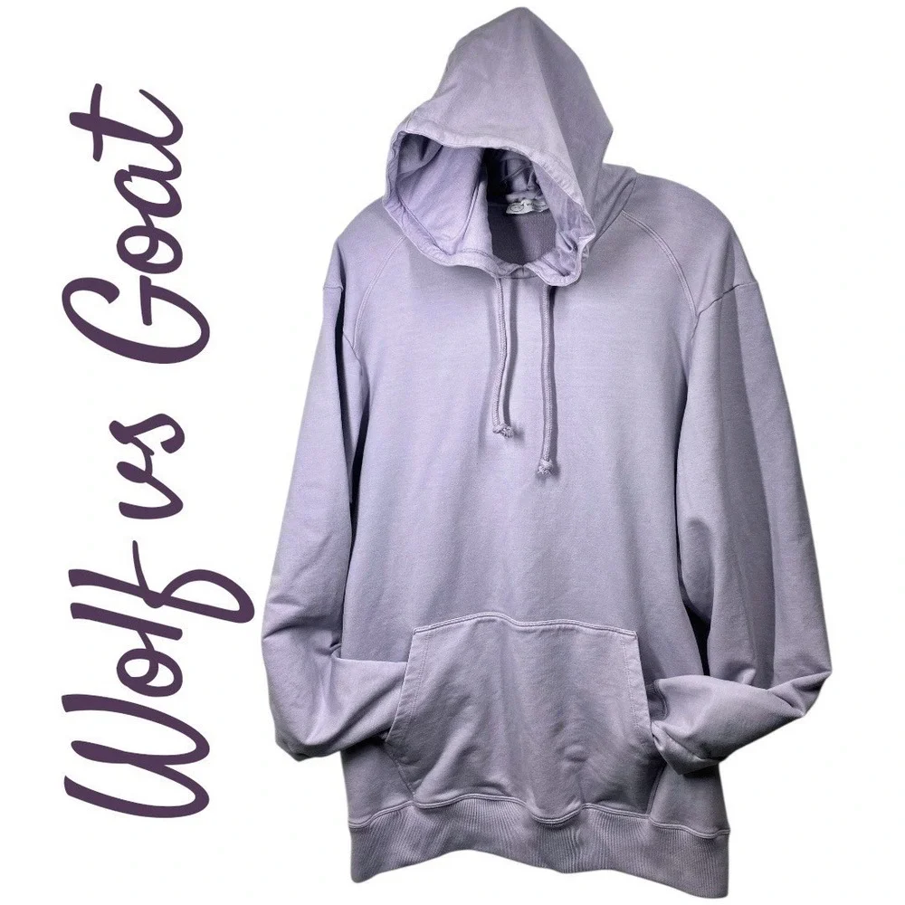 NWOT WOLF VS GOAT‎ ELEVATED LUXE LAVENDER PURPLE HOODIE ITALY RESORTWEAR XXL